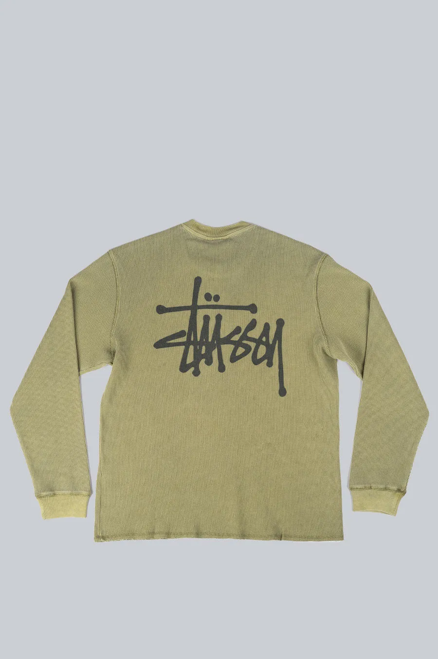 STUSSY BASIC STOCK LS THERMAL OLIVE