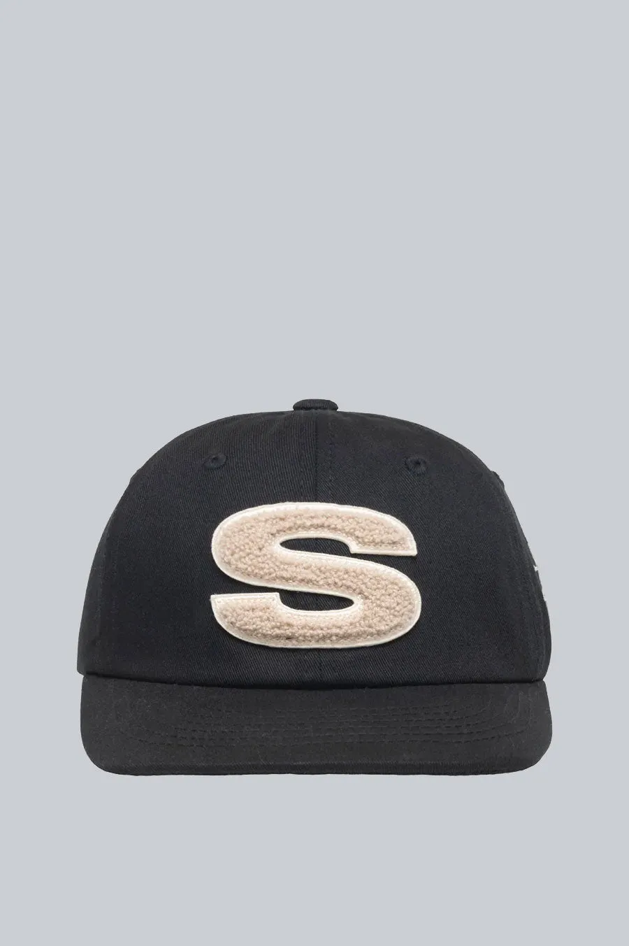 STUSSY CHENILLE S LOW PRO CAP SHADOW BLACK