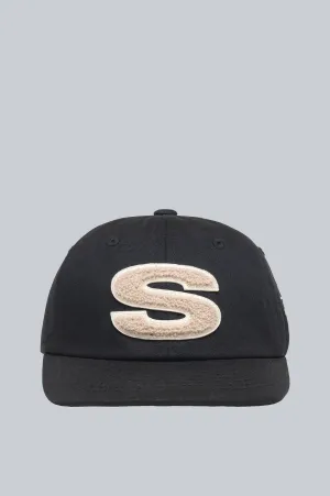 STUSSY CHENILLE S LOW PRO CAP SHADOW BLACK