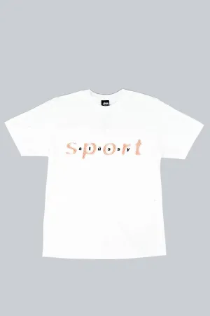 STUSSY DOT SPORT TEE WHITE