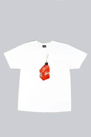 STUSSY FUEL TEE WHITE