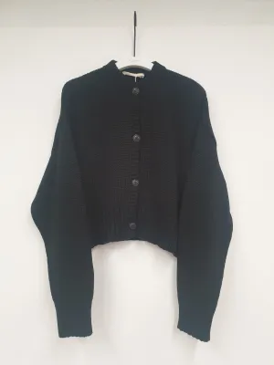 Sugi Organic Cotton Cardigan in Black