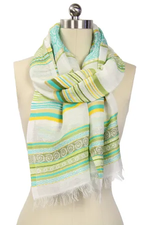 Summer Striped Scarf