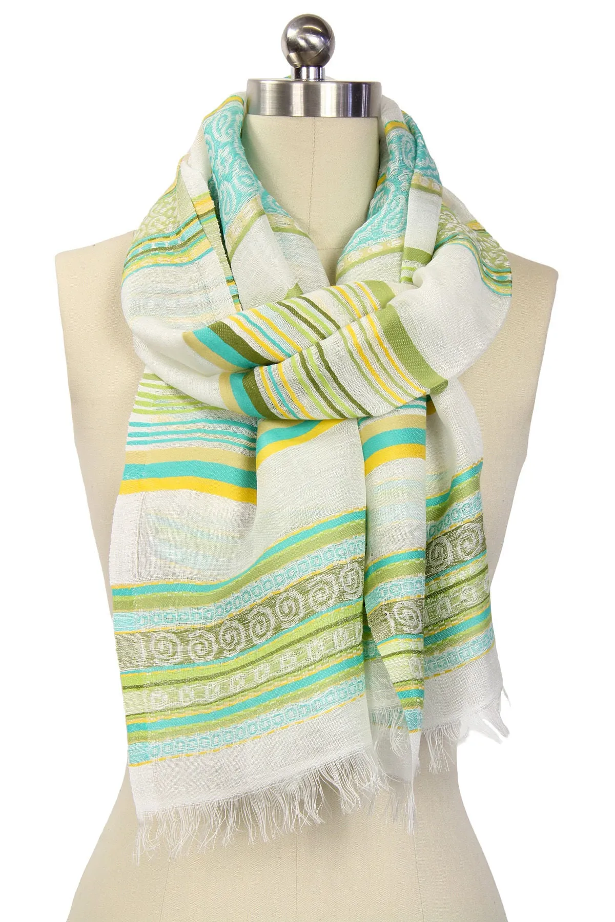 Summer Striped Scarf