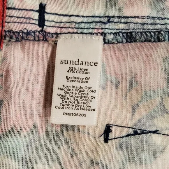 Sundance Kalini Linen Blend Shorts Size S