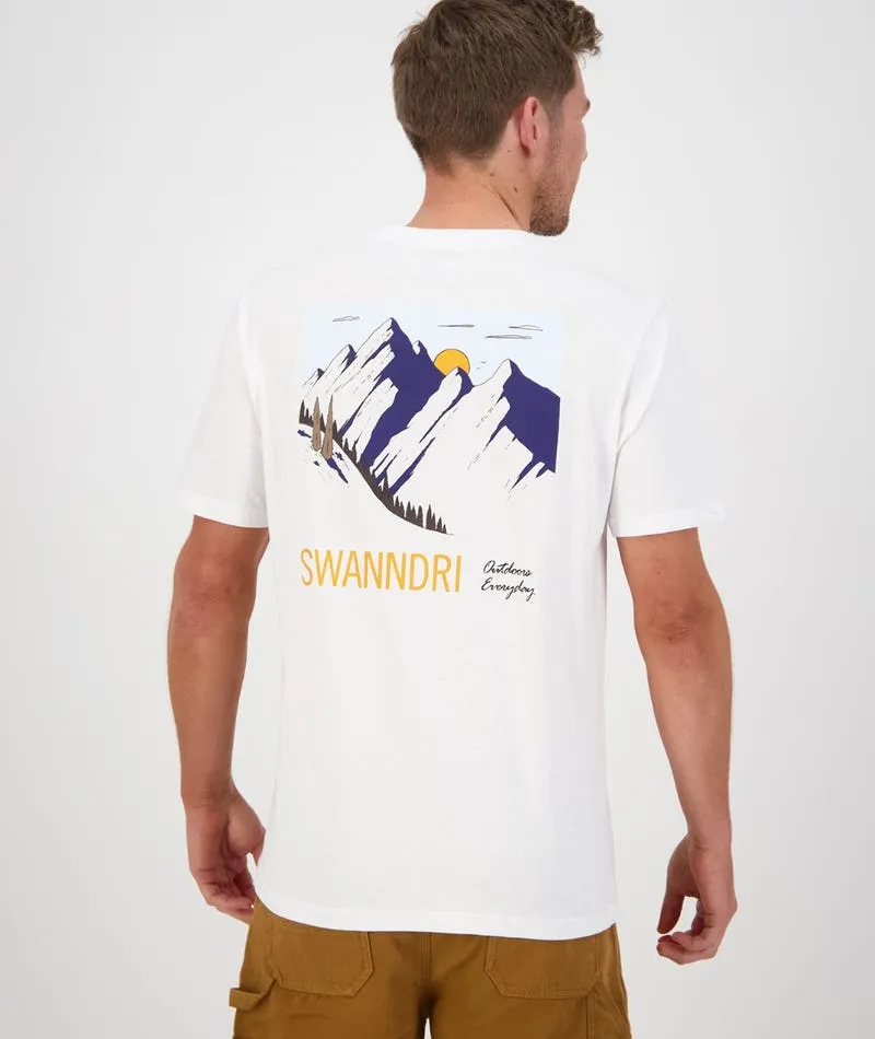 Swanndri Men's The Alps Print Tee