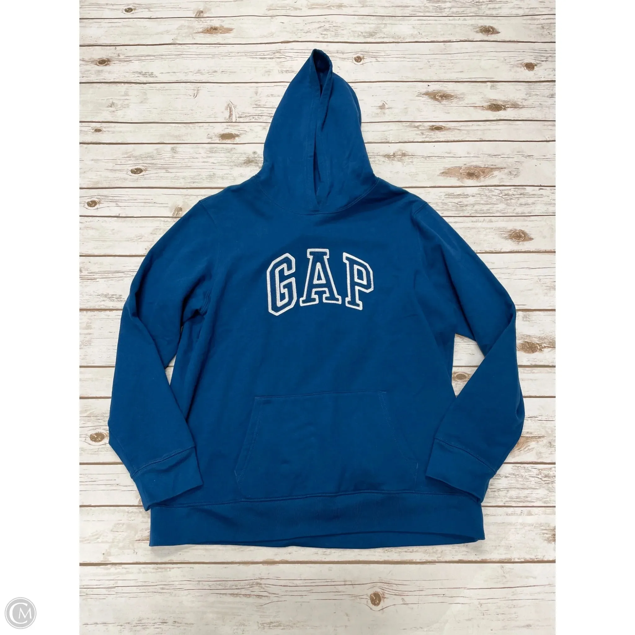 Sweatshirt Hoodie By Gap In Blue, Size: Xl
