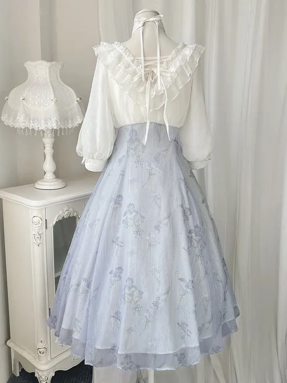 Sweet Lolita Dress Polyester 3/4 Length Sleeves Dress Sweet Lolita Dress