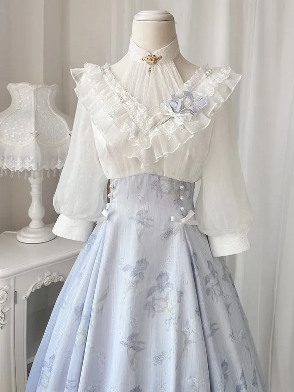 Sweet Lolita Dress Polyester 3/4 Length Sleeves Dress Sweet Lolita Dress