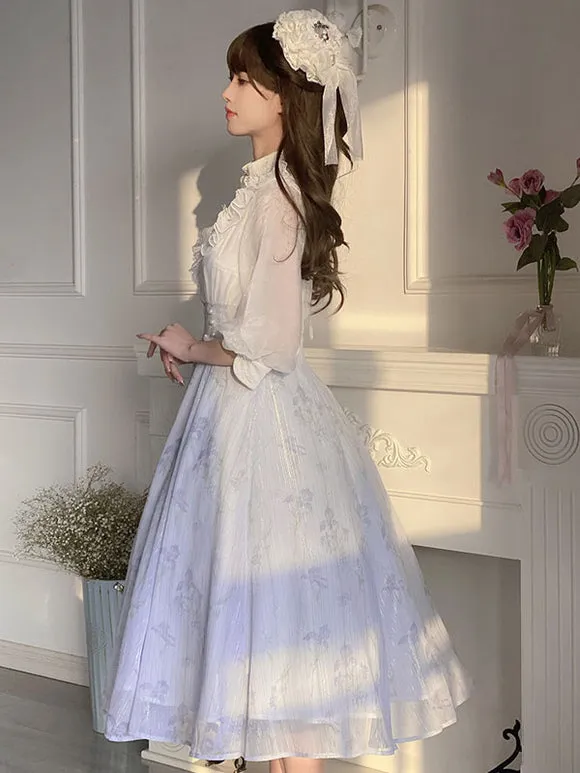 Sweet Lolita Dress Polyester 3/4 Length Sleeves Dress Sweet Lolita Dress