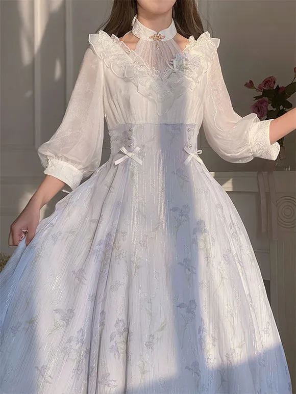 Sweet Lolita Dress Polyester 3/4 Length Sleeves Dress Sweet Lolita Dress
