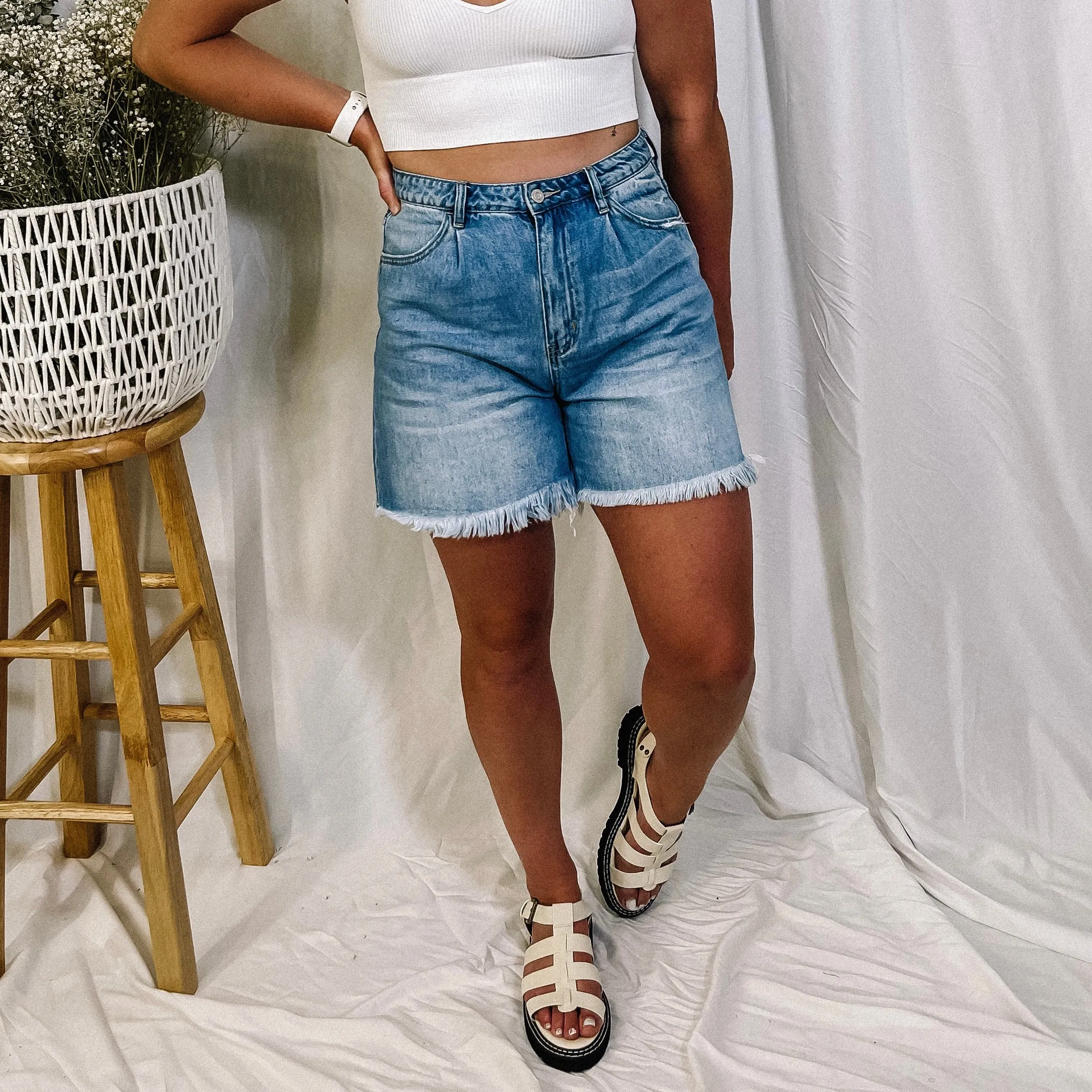 Sweet Summertime Denim Shorts - LAST ONE