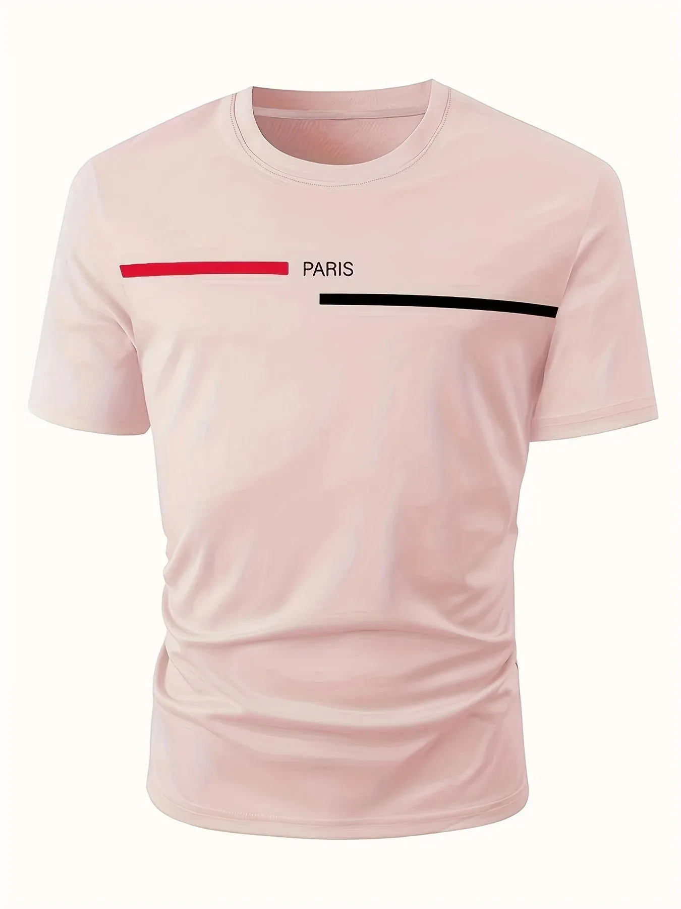 T-shirt été 2024 / Men's Summer Loose Fit  100 Cotton Printed T-shirt Tops