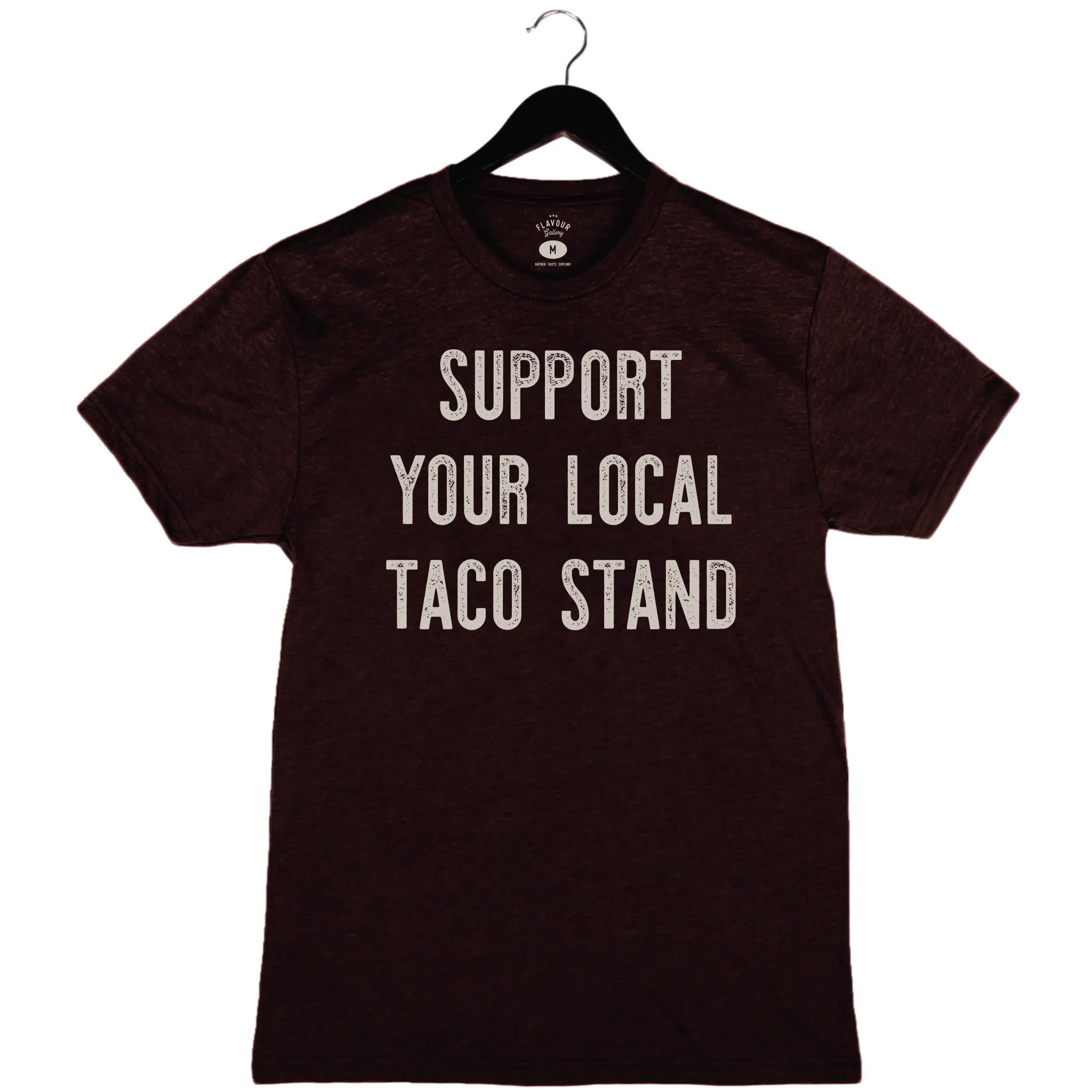 Taco Stand - Unisex Crewneck Shirt - Oxblood
