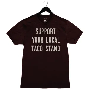 Taco Stand - Unisex Crewneck Shirt - Oxblood