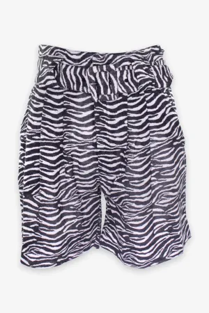 The Talia Short in Zebra Print