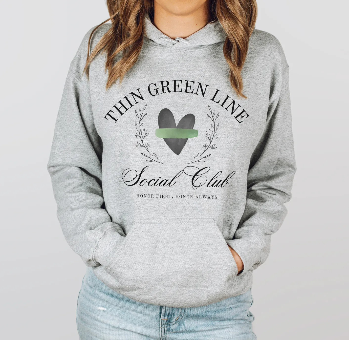 Thin Green Line Social Club © Unisex Hoodie
