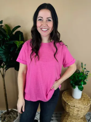 Tia Thermal Pink Top