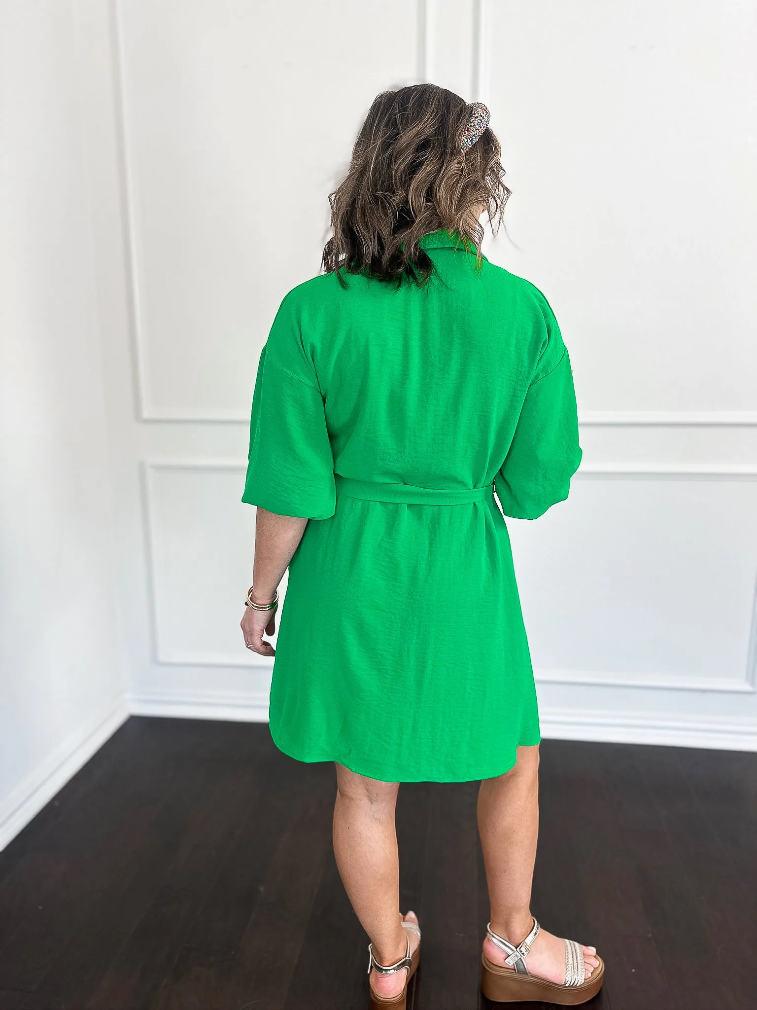 Tied Perfection Shirt Dress