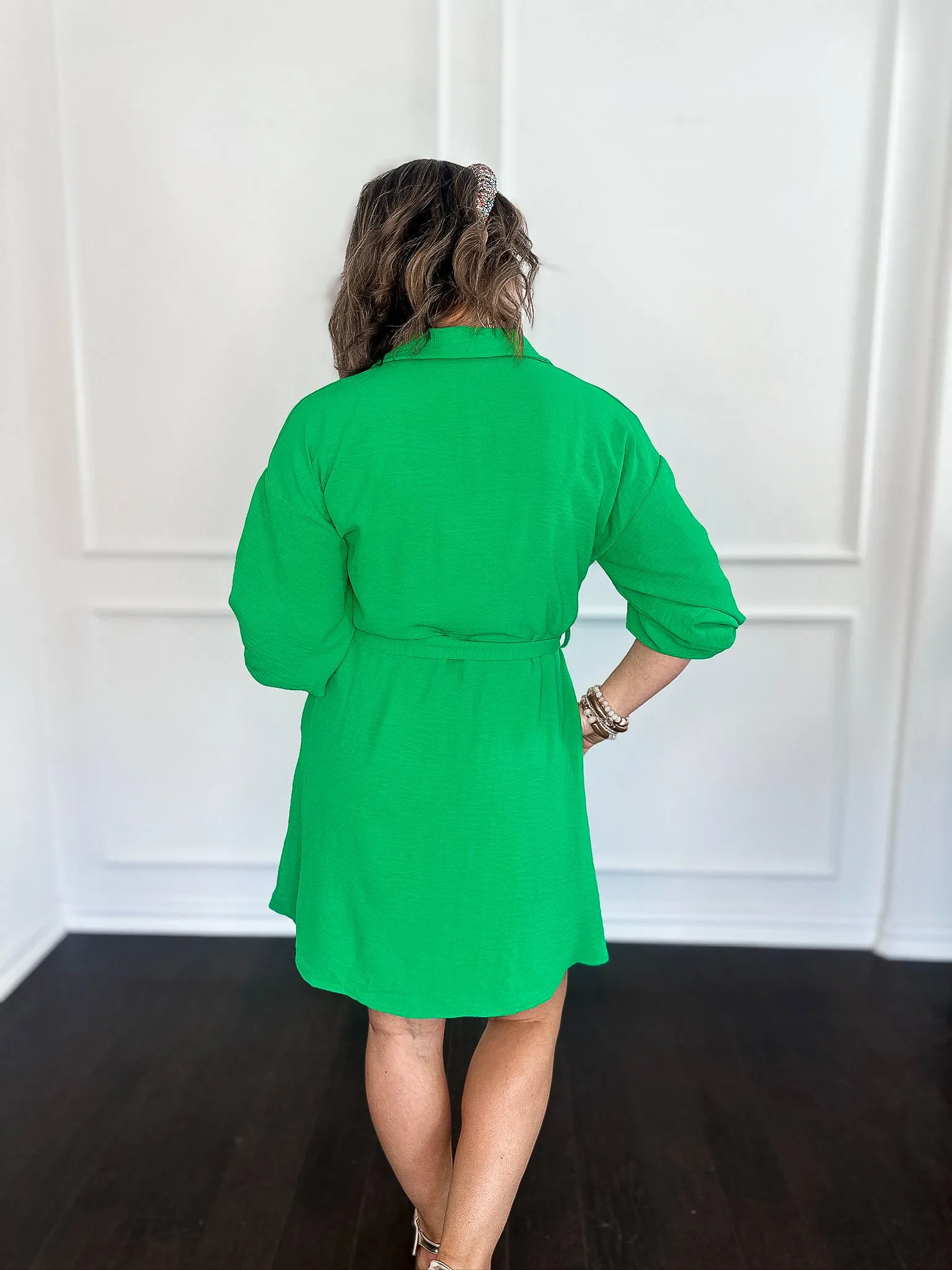 Tied Perfection Shirt Dress
