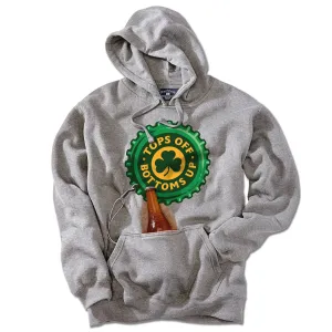 Tops Off Bottoms Up Bottle Cap Tailgater Hoodie