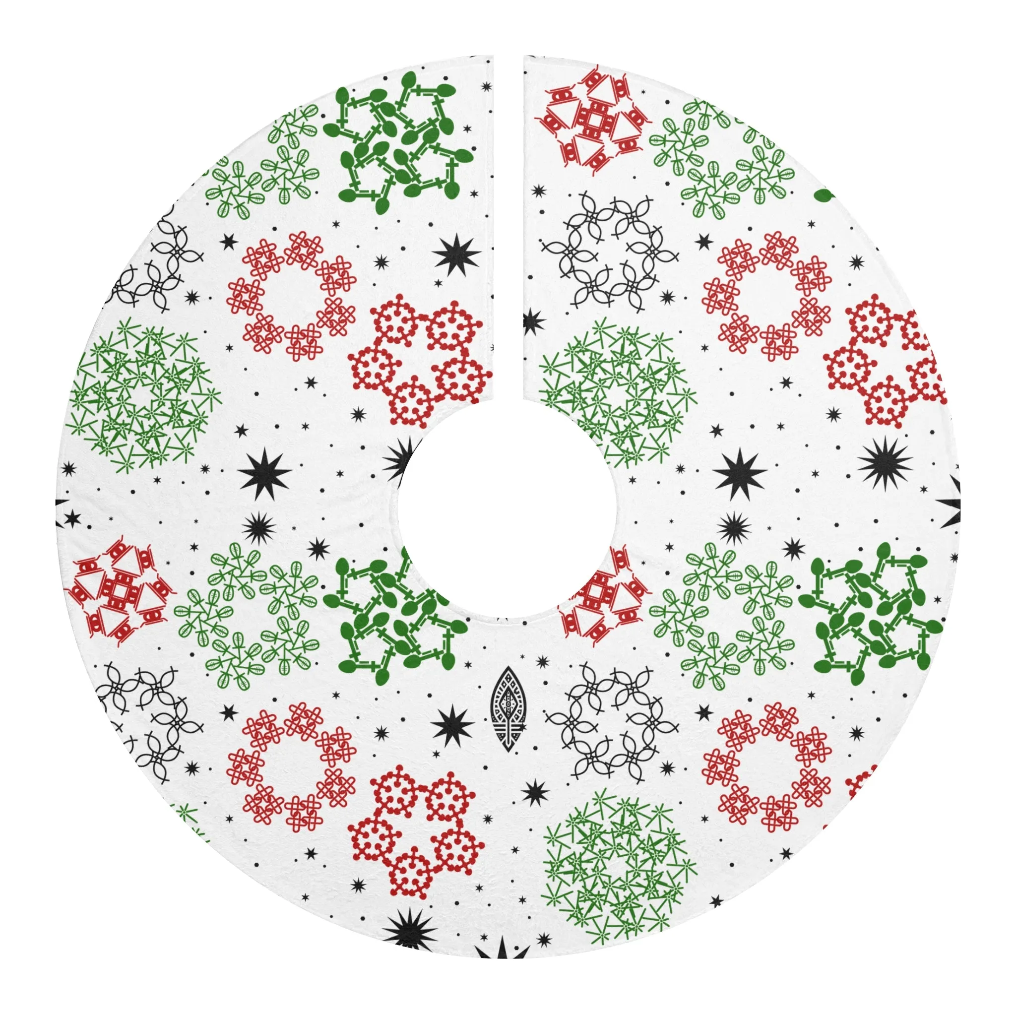 Tree Skirts - Kwanzaa Snowflakes