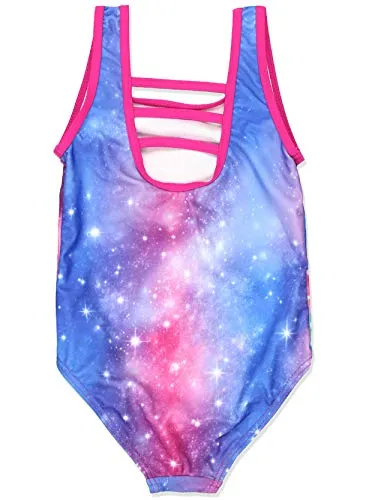 Trolls Girls Swimwear Swimsuit (6X, Pink/Multi)