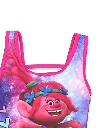 Trolls Girls Swimwear Swimsuit (6X, Pink/Multi)