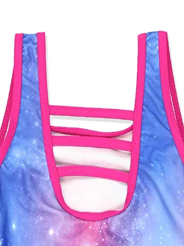 Trolls Girls Swimwear Swimsuit (6X, Pink/Multi)