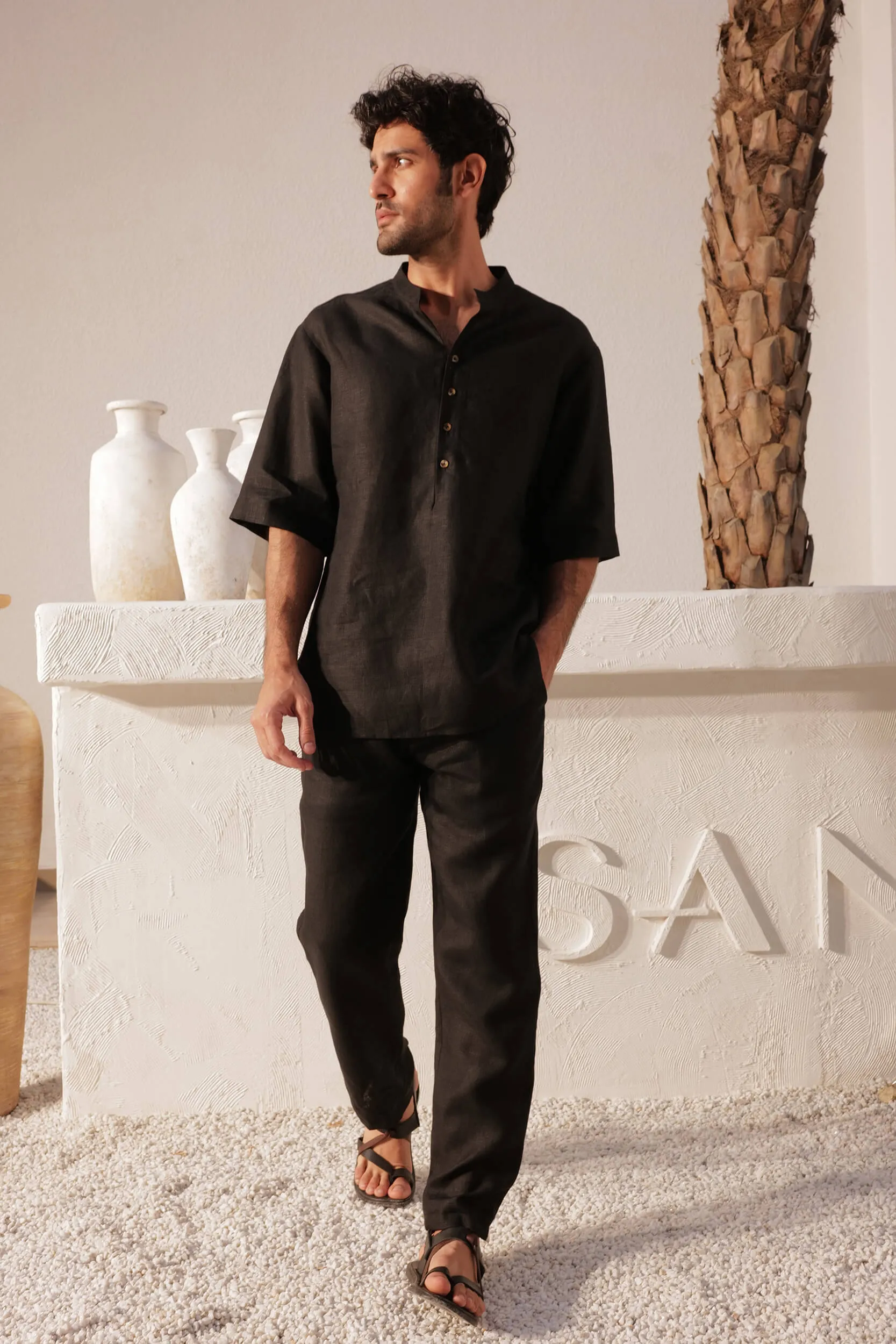 Tuscany Shirt - Man (BLACK)