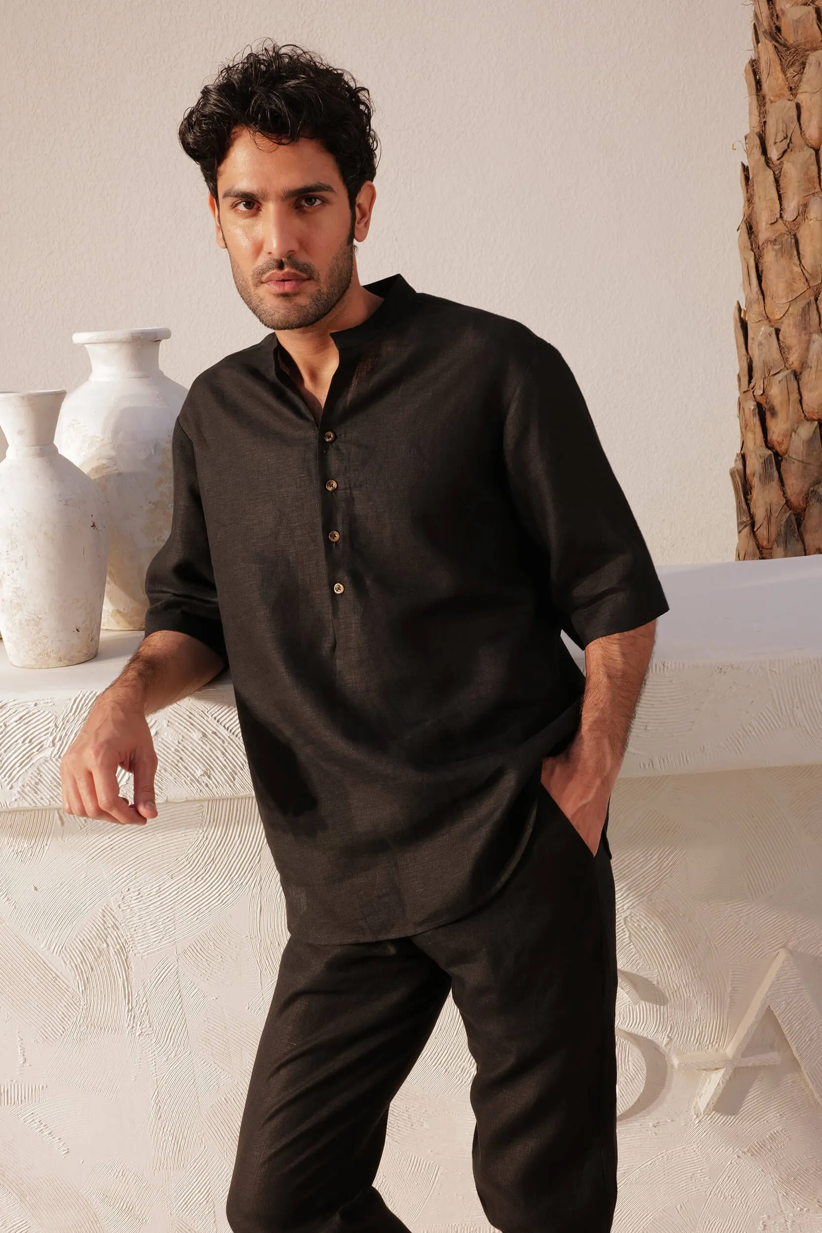Tuscany Shirt - Man (BLACK)