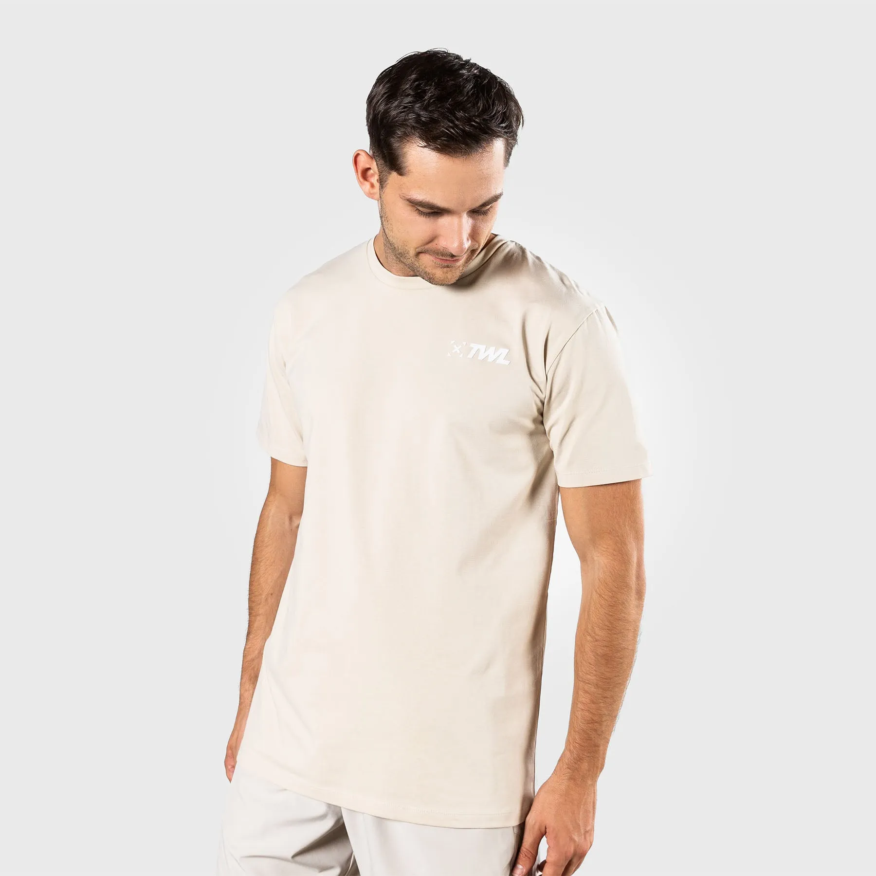 TWL - MEN'S EVERYDAY T-SHIRT - LINEN/WHITE