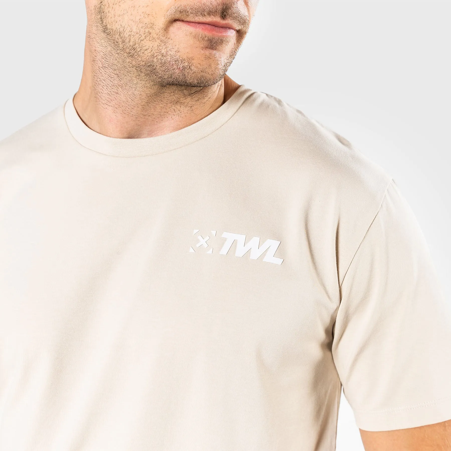 TWL - MEN'S EVERYDAY T-SHIRT - LINEN/WHITE