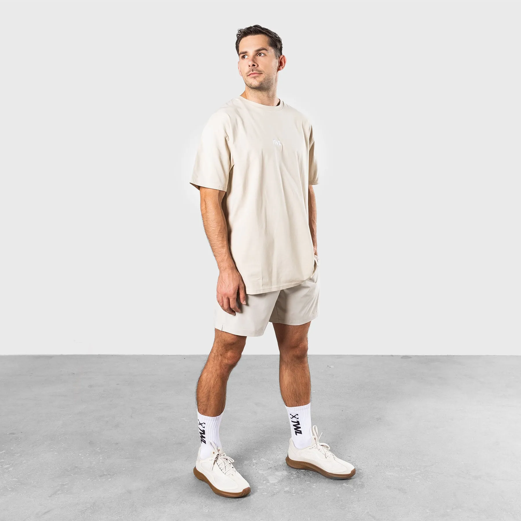 TWL - MEN'S EVERYDAY T-SHIRT - LINEN/WHITE