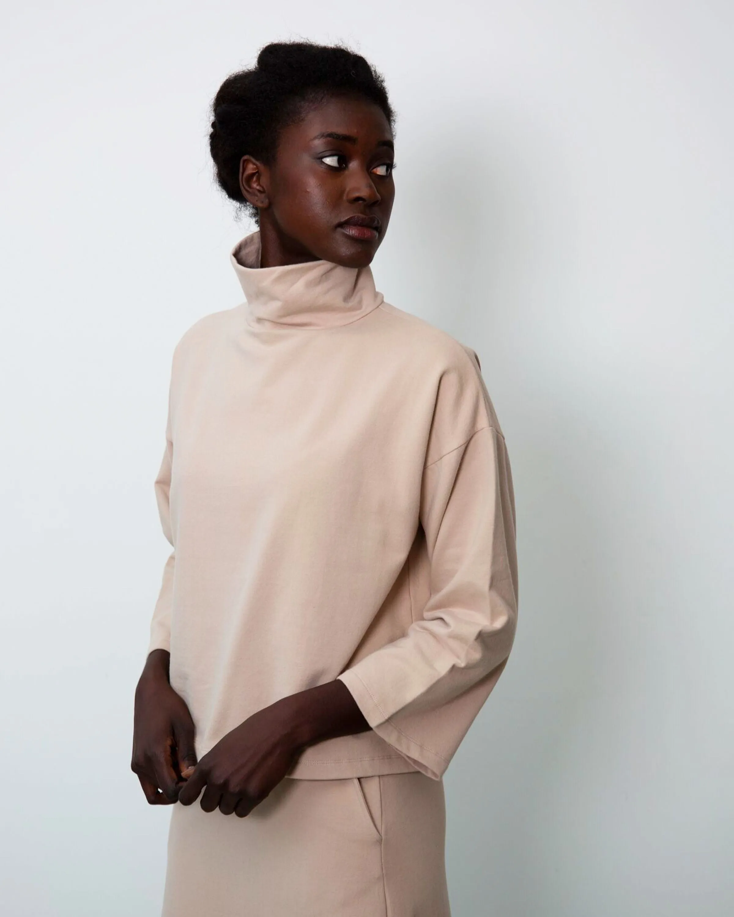 Ula Organic Cotton Top In Sand