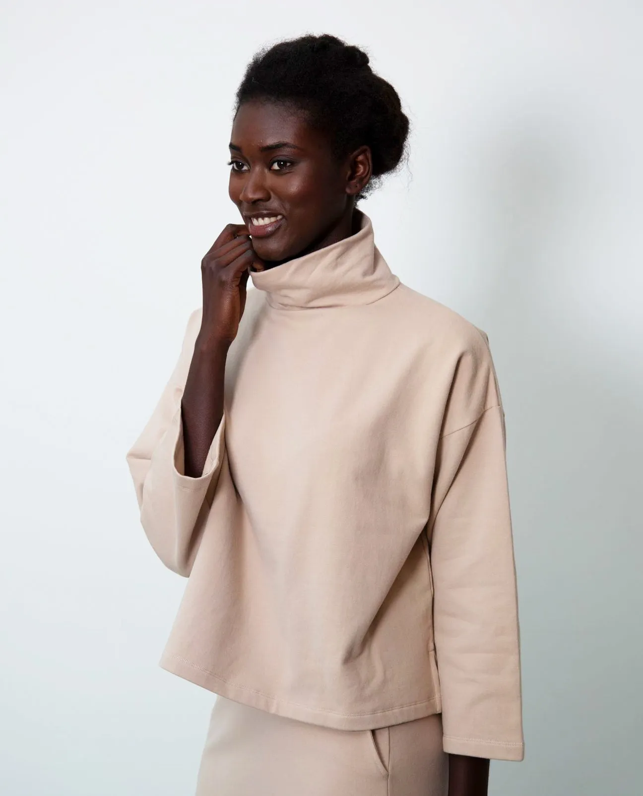 Ula Organic Cotton Top In Sand