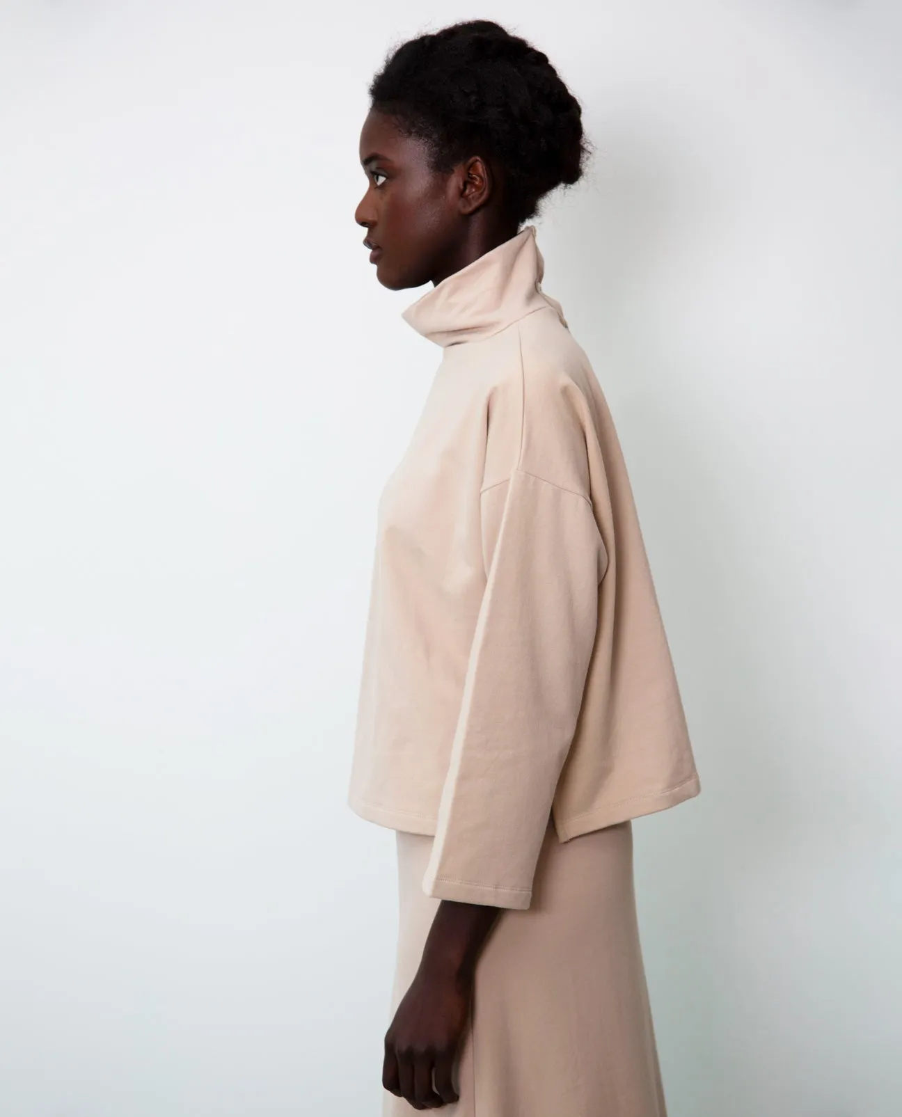 Ula Organic Cotton Top In Sand