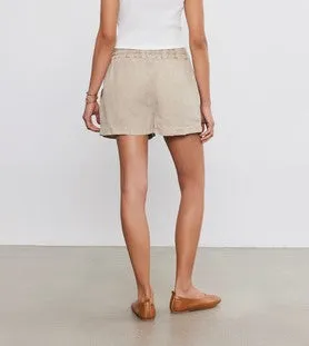 Velvet Sutton Linen Shorts - Bisque