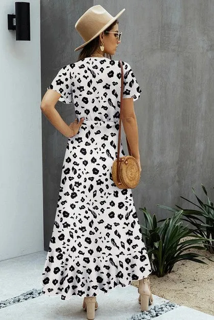 Vibrant Vista Wrap Dress
