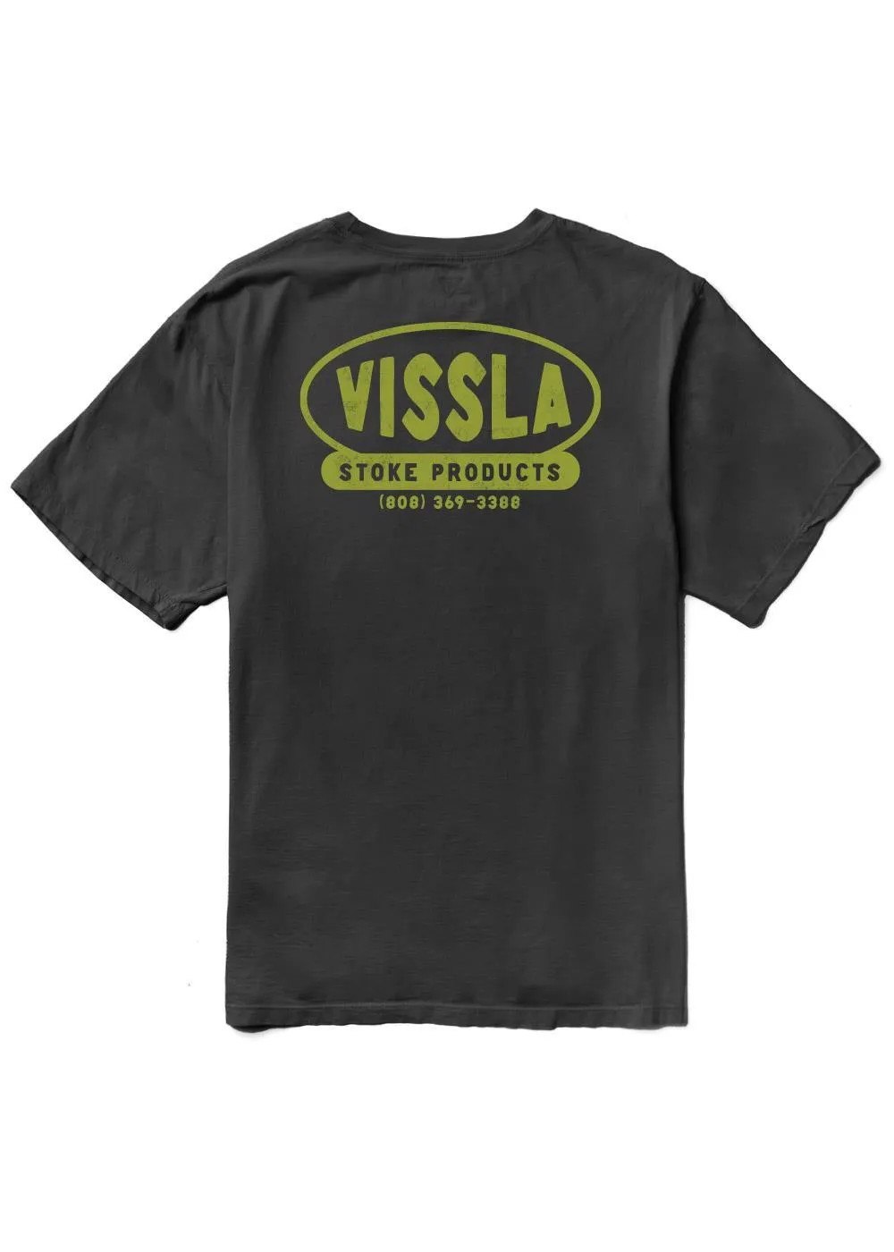 VISSLA SERVICE ORGANIC BLEND SS TEE - PHANTOM