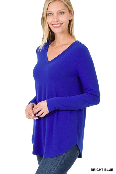 Vivi | Long Sleeve V-Neck Top