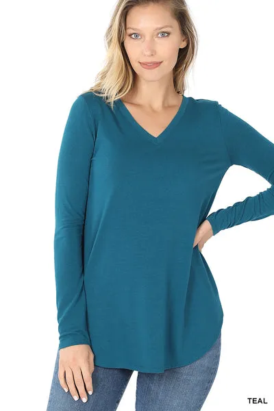 Vivi | Long Sleeve V-Neck Top