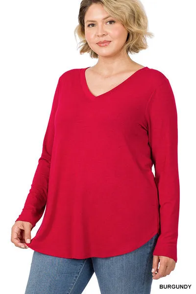 Vivi | Long Sleeve V-Neck Top
