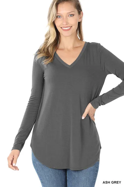 Vivi | Long Sleeve V-Neck Top