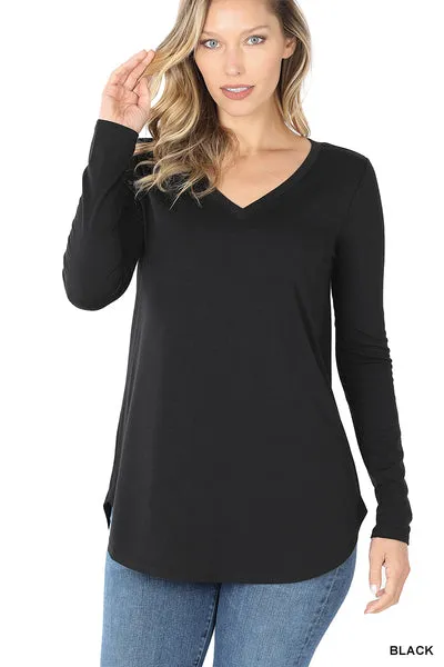 Vivi | Long Sleeve V-Neck Top