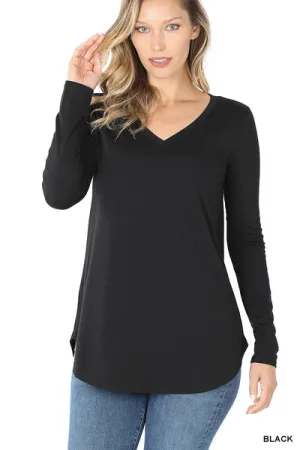 Vivi | Long Sleeve V-Neck Top