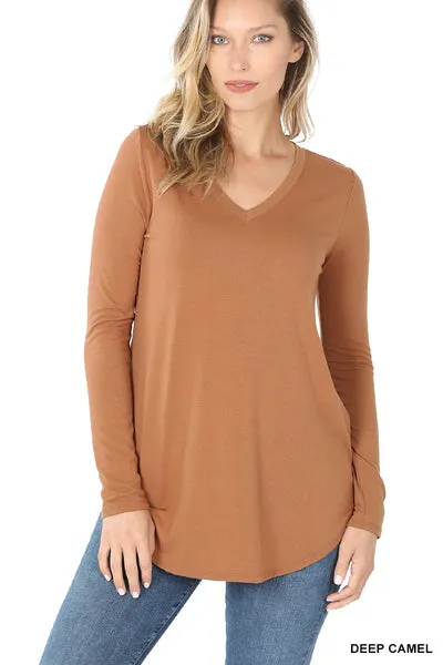 Vivi | Long Sleeve V-Neck Top