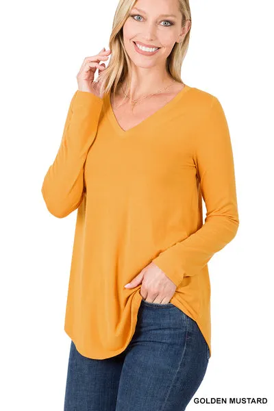 Vivi | Long Sleeve V-Neck Top