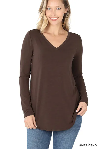 Vivi | Long Sleeve V-Neck Top
