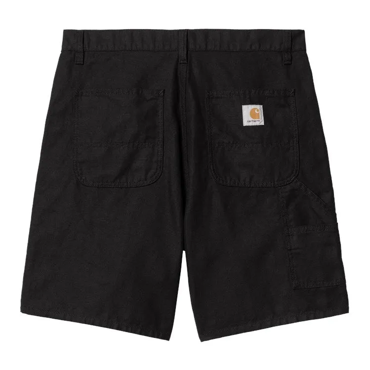 Walter Single Knee Shorts (Black Rinsed)